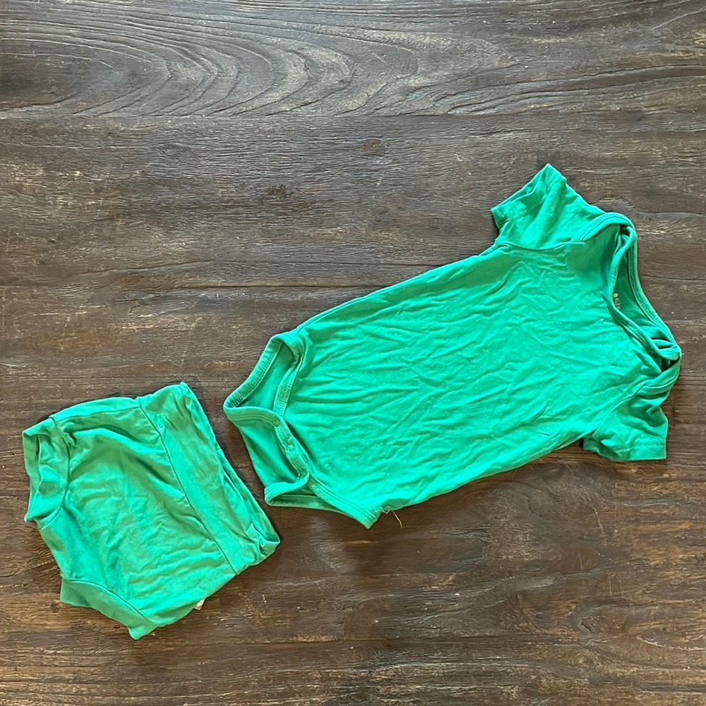 Kyte BABY short sleeve Bodysuit and Bummie 6-12 mos.